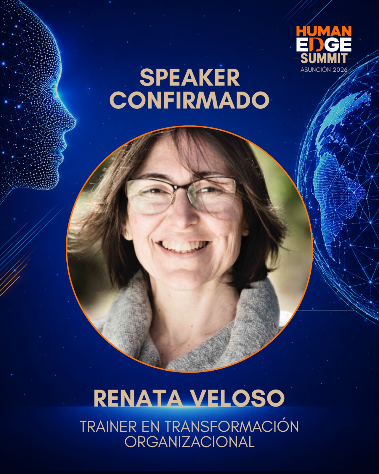 Speaker confirmado Renata Veloso — Human Edge Summit Asunción 2026